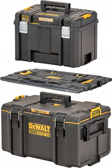 Изображение Dewalt DEWALT SKRZYNIA TOUGH SYS.2,0 DS300 + ADAPTER + SKRZYNIA TSTAK VI