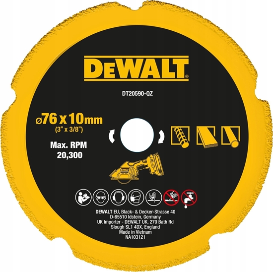 Изображение Dewalt DEWALT TARCZA MULTI  76x1,6mm DO DCS438