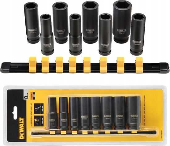 Изображение Dewalt DEWALT ZESTAW NASADEK UDAROWYCH  8cz. 1/2"