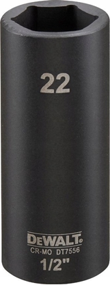 Изображение Dewalt nasadka 22mm 1/2c impact socket deep