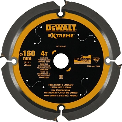 Picture of Dewalt Pia Tarcz.165x20mmx4z Fibre Cement Dt1471-qz