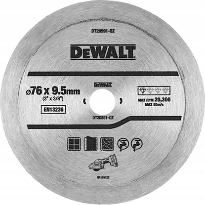 Picture of Dewalt tarcza diamentowa 76x9.5