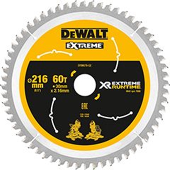 Picture of Dewalt Tarcza pilarskia do pilarki tarczowej 216mm 60 zbów (DT99570-QZ)