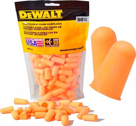 Picture of Dewalt zatyczki do uszu opakowanie 50 szt. dewalt
