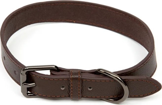 Изображение Dexas Paw Love - Hundehalsbånd af læder (Small) - Mørkebrun
