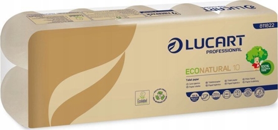 Изображение DGA OPTIMA Lucart EcoNatural 10 - Papier toaletowy, 2 warstwy, celuloza Fiberpack  10 rolek