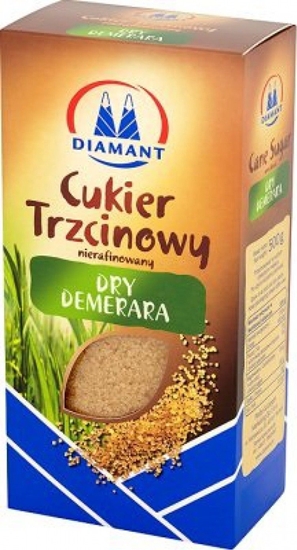 Изображение Diamant Cukier DIAMANT, trzcinowy, gruby, 0,5 kg