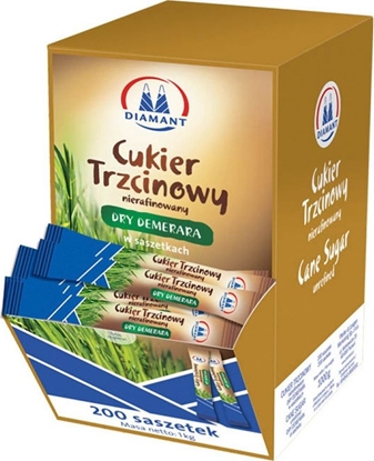 Attēls no Diamant Cukier trzcinowy DIAMAT, w saszetkach, 200 szt. x 5 g