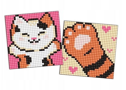 Attēls no Diamentowa mozaika na naklejce IDEYKA, 9x9 cm, kids, puffy, 2 szt.