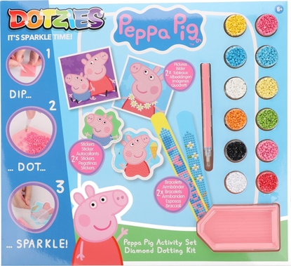 Изображение DIAMOND DOTZ DIAMOND DOTS krybinis rinkinys pieimas deimantais Peppa Pig, DTZ10.010
