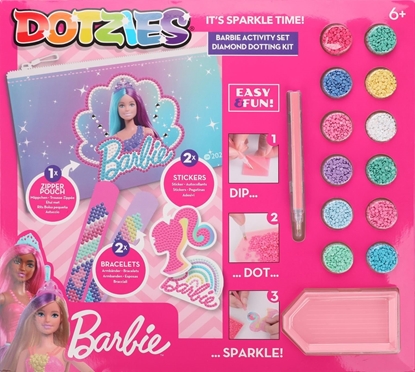 Изображение DIAMOND DOTZ Diamond Dotz Barbie Activity Diamentowa Mozaika Zestaw DTZ10011