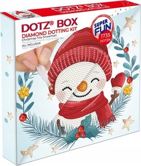 Изображение DIAMOND DOTZ DIAMOND DOTZ DOTZ BOX CHRISTMAS TRIO SNOWMAN