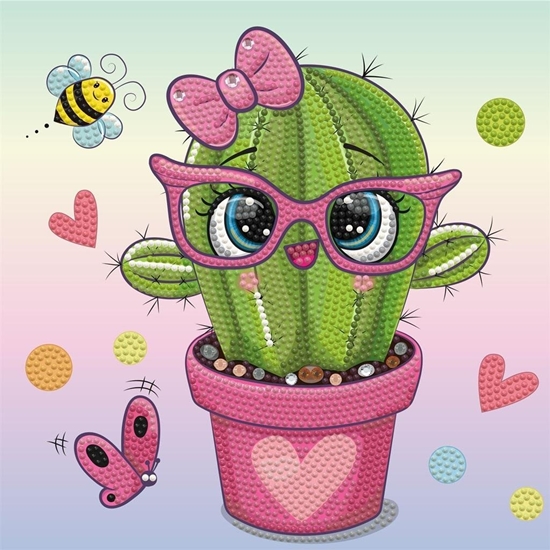 Picture of DIAMOND DOTZ DIAMOND DOTZ PRETTY IN PINK CACTUS