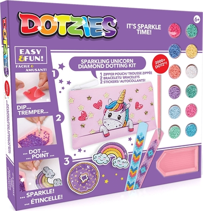 Изображение DIAMOND DOTZ Diamond Dotz Unicorn Activity Diamentowa Mozaika Zestaw DTZ10012