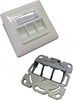 Изображение Digitus Wallplate for Keystone Modules, German type, middle plate 50x50 mm, frame 80x80 mm