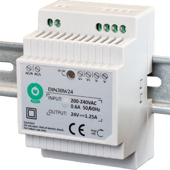 Изображение DIN30W24: Zasilacz na szyn DIN POS 30W 24V 1.25A