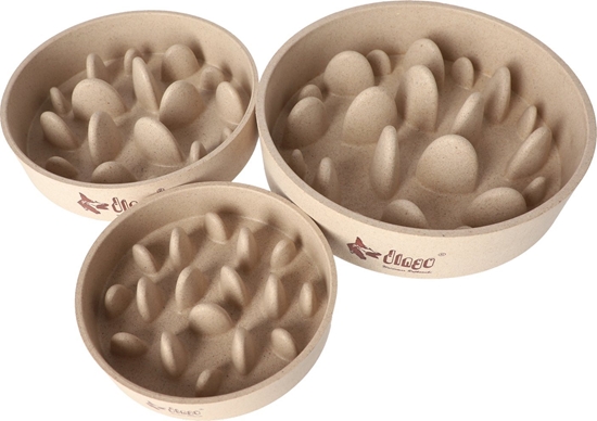 Изображение Dingo Dingo Bambusowa Miska dla Psa Spowalniajca Be 410ml 15cm