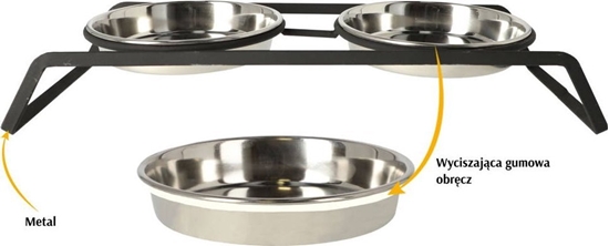 Picture of Dingo Zestaw Metalowy do Karmienia Psa i Kota 2x180ml