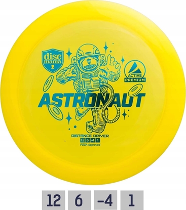 Picture of Discmania Discgolf DISCMANIA Distance Driver ASTRONAUT Active Premium Yellow 12/6/-4/1