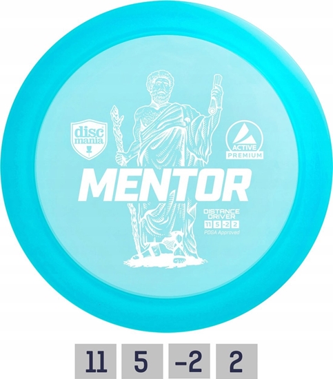 Picture of Discmania Discgolf DISCMANIA Distance Driver MENTOR Active Premium Blue 11/5/-2/2