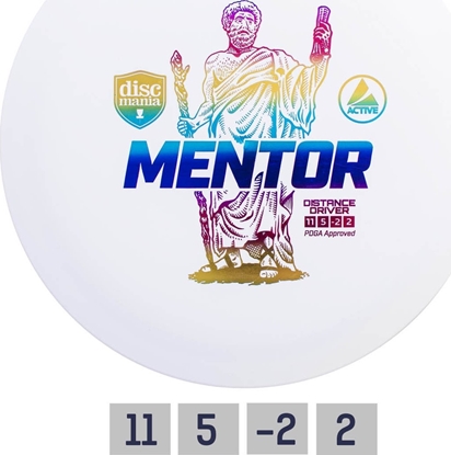Attēls no Discmania Discgolf DISCMANIA Distance Driver MENTOR Active White 11/5/-2/2