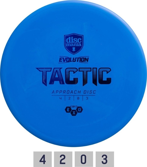 Picture of Discmania Discgolf DISCMANIA Midrange driver SOFT EXO TACTIC Evolution Light Blue 4/2/0/3