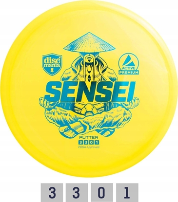 Picture of Discmania Diskgolfo diskas Putter SENSEI Active Premium Geltona