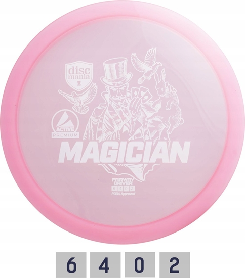 Picture of Discmania Pink Diskgolfo diskas Fairway Driver MAGICIAN Active Premium Roin
