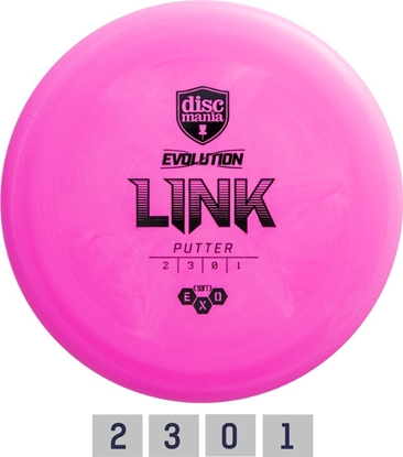 Picture of Discmania Pink Diskgolfo diskas Putter SOFT EXO LINK Evolution Roin
