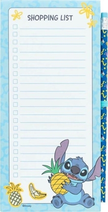 Attēls no Disney Stitch Tropical - Magnetyczny notatnik / lista zakupów na lodówk + oówek (10 x 21 cm)