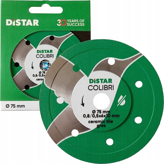 Picture of DISTAR COLIBRI DIAMOND BLADE 75 x 0.8 x 6 x 10H