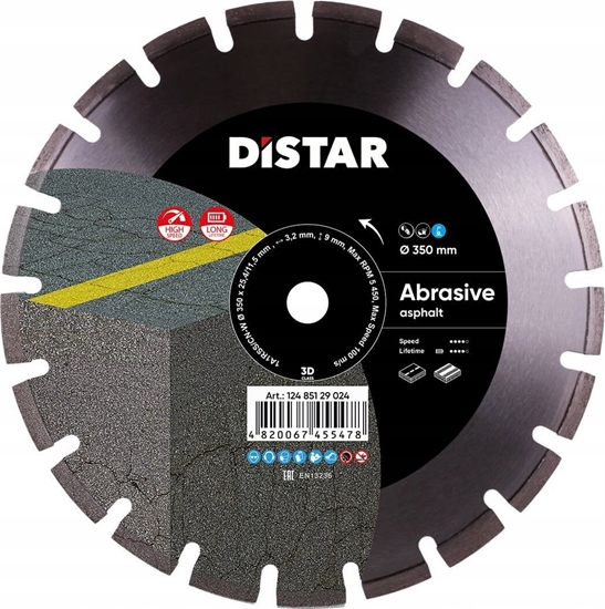 Изображение Milwaukee DISTAR DIAMOND BLADE BESTSELLER ABRASIVE 350 x 3.2/2.2 x 25.4mm