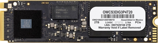 Изображение Dysk SSD OWC 2TB M.2 2280 PCI-E x4 Gen4 NVMe (OWCS3DIG3P4T20)