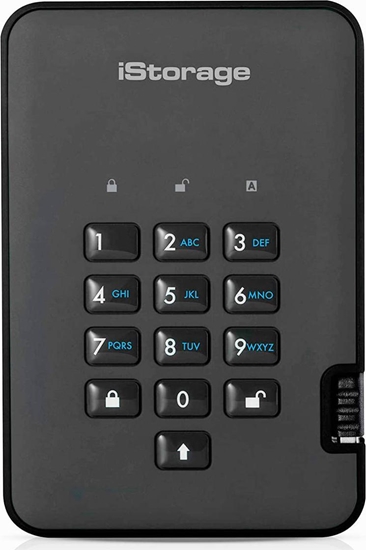 Изображение Dysk zewntrzny SSD iStorage diskAshur Pro 2 2TB Czarny (IS-DAP2-256-2000-C-G)