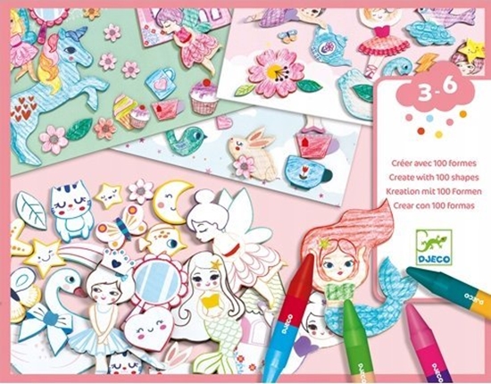 Picture of Djeco Djeco Sukurkite formas - Kuriamas pasaulis, mergaits