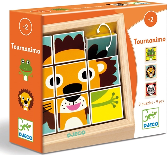 Изображение Djeco Drewniane klocki Tournanimo Djeco