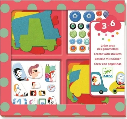 Picture of Djeco Kurkite su lipdukais - Myliu automobilius