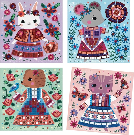 Picture of Djeco Mozaika Wyklejanka z brokatem Pikne Zwierztka Djeco