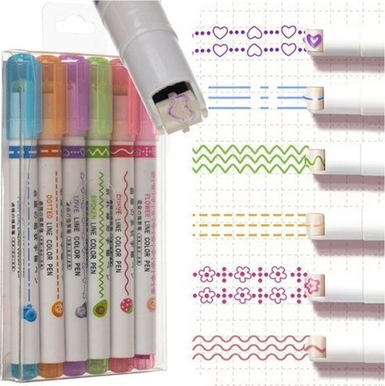 Picture of Dugopis do szlaczków - zestaw 6 szt. Maaleo 24861