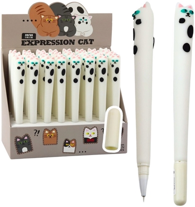 Attēls no Dugopis elowy Kot Niebieski Tusz Zatyczka atki Biay 16,5cm LEAN