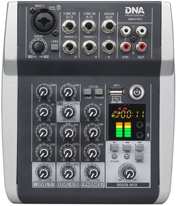 Attēls no DNA QMX502 analogowy mikser dwiku 5 kanaów Blue