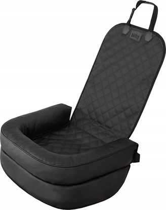 Attēls no DOGGY TRANSPORTER FRONT CZARNY SKAJ