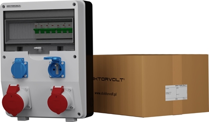 Attēls no Doktorvolt Rozdzielnica budowlana ECO-S 32A 16A 2x230V gniazda Bals Doktorvolt 2664