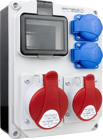 Изображение Doktorvolt Rozdzielnica budowlana HL 32A 16A 2x230V (5330)