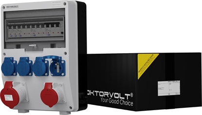 Изображение Doktorvolt Rozdzielnica budowlana TD-S/FI 32A 16A 4x230V gniazda Mennekes Doktorvolt 6916