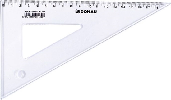 Picture of Donau Ekierka dua, 19cm, 60, transparentna