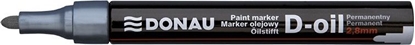 Изображение Donau Marker olejowy DONAU D-Oil, okrgy, 2,8mm, srebrny