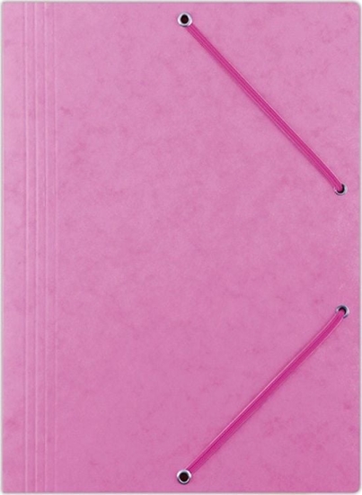 Picture of Donau Teczka z gumk DONAU, preszpan, A4, 390gsm, 3-skrz., róowa