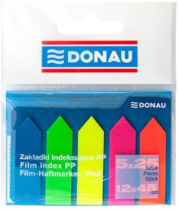 Picture of Donau ZAKADKI INDEKSUJCE PP STRZAKA 12X45MM 5X25 KARTECZEK MIX KOLORÓW (7556001PL-99)