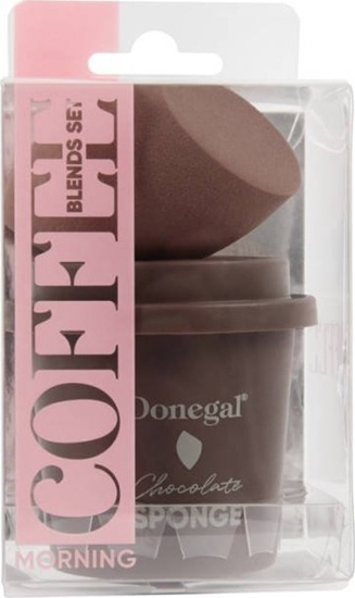 Изображение Donegal DONEGAL Gbka do makijau Morning Coffee - Chocolate z etui (4352) 1szt